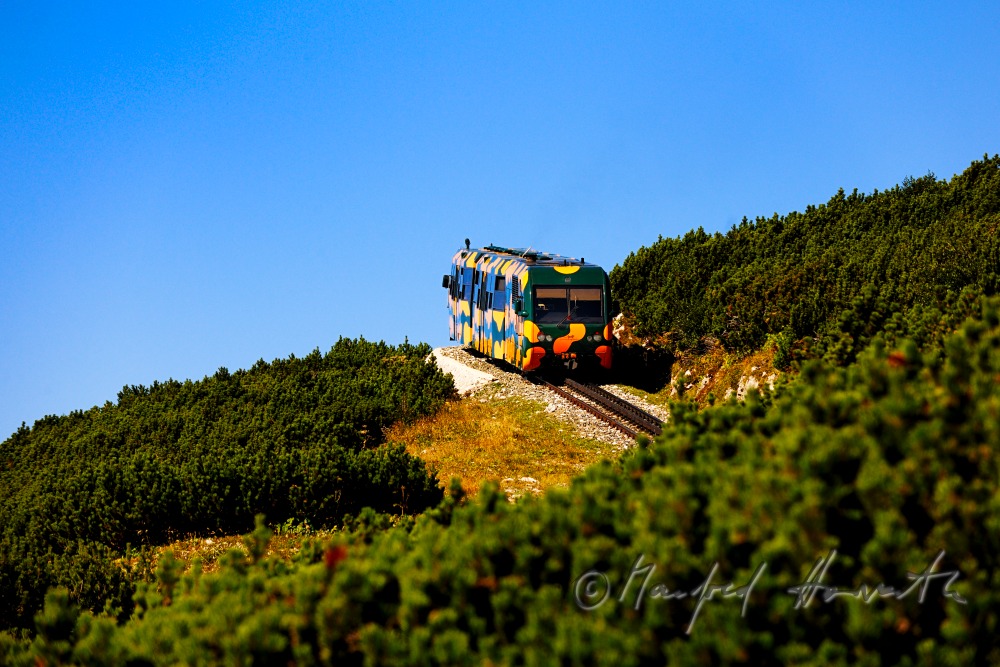 Zahnradbahn auf dem Hochschneeberg