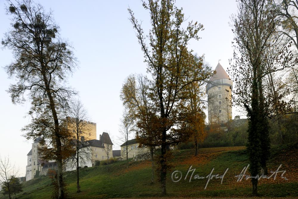 Burg in den Hügeln des Unteren Mühlviertels