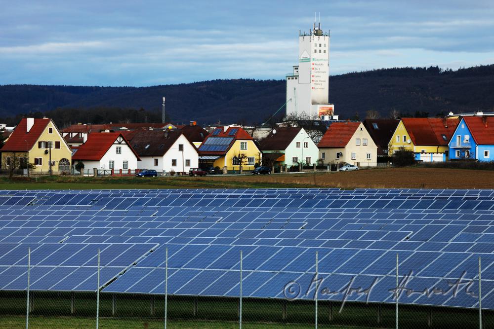 Photovoltaik-Anlage am Stadtrand
