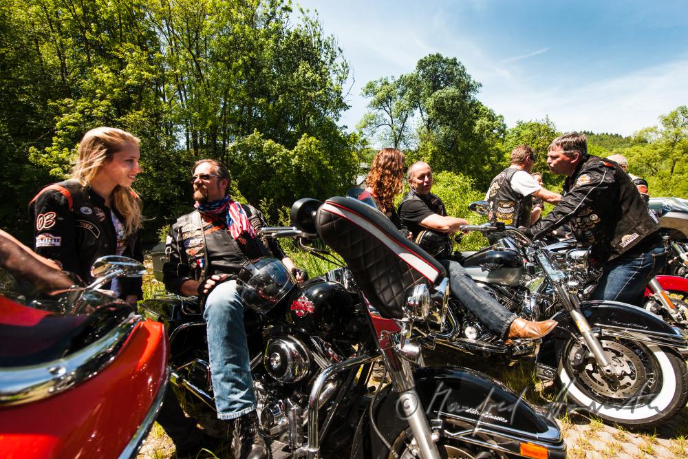 Motorradfahrt mit Harley Davidson-Motorrädern