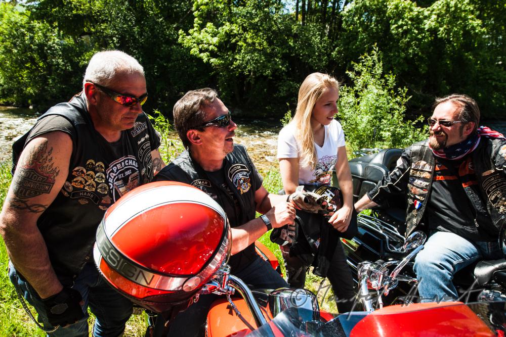 Motorradfahrt mit Harley Davidson-Motorrädern