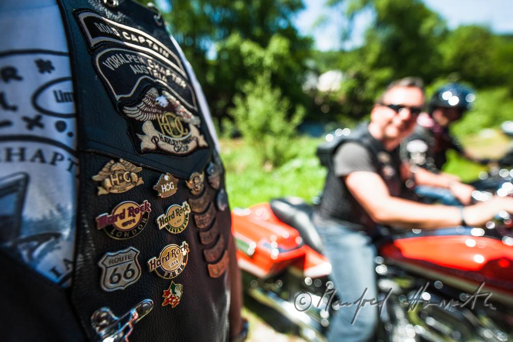 Motorradfahrt mit Harley Davidson-Motorrädern