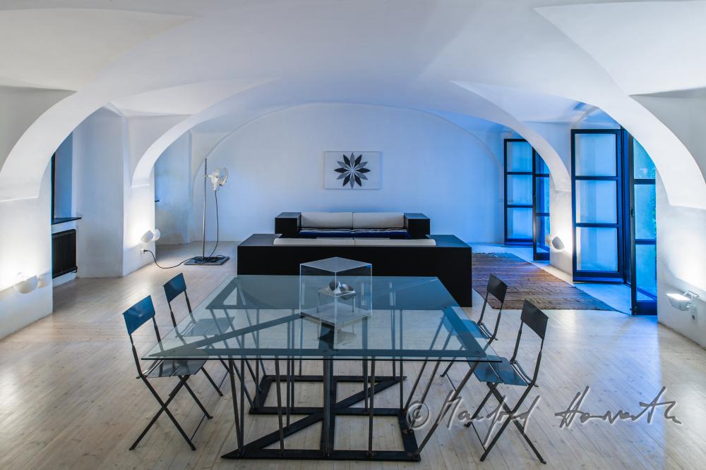 Wohnzimmer in der Sala Terrena