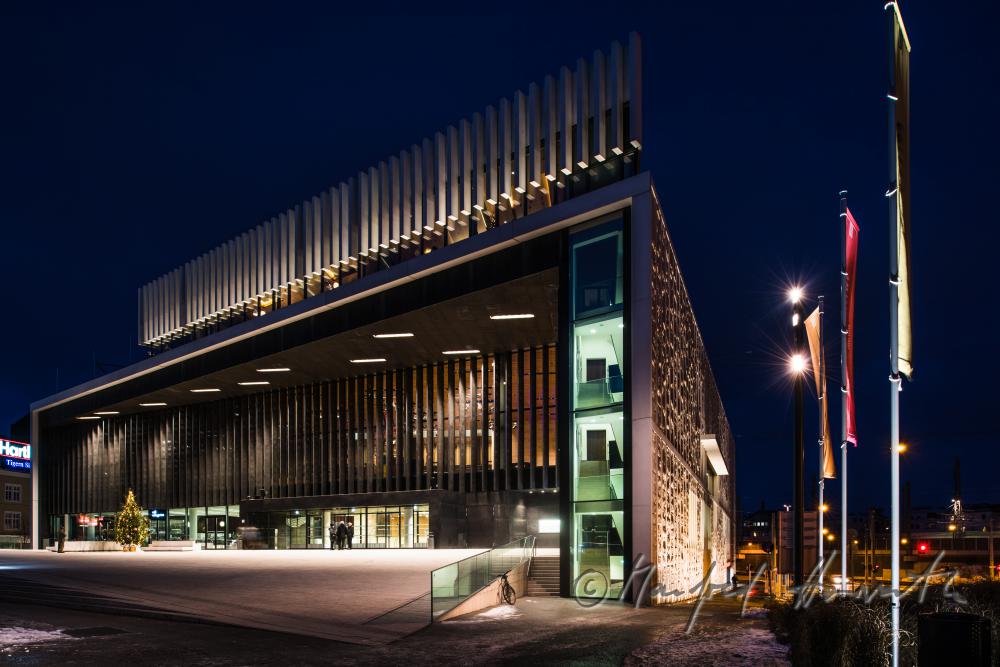 Eingang zum Musiktheater Linz