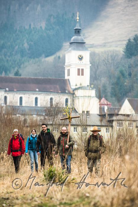 Mariazell-Wallfahrer auf dem Weg nach Mariazell