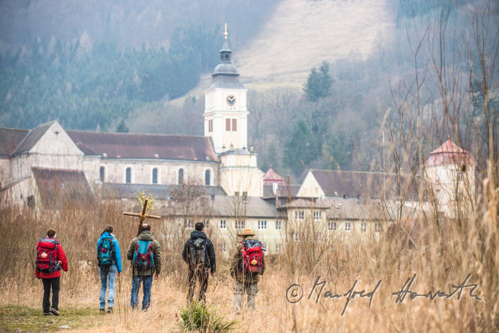 Mariazell-Wallfahrer auf dem Weg nach Mariazell