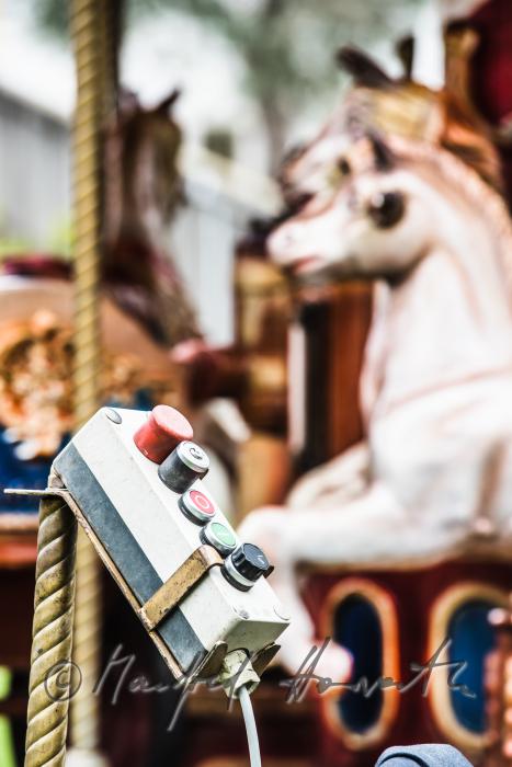 Ringelspiel im Garten bei der Feier zum 1.Mai