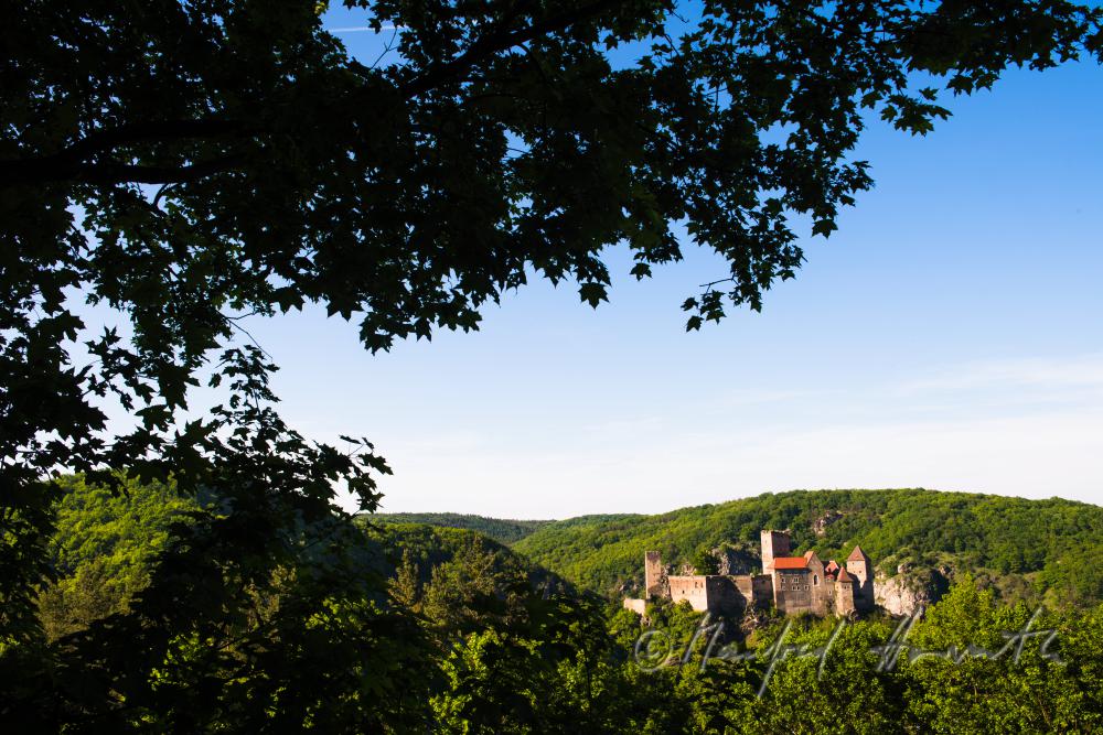 mittelalterliche Burg Hardegg über der Stadt Hardegg