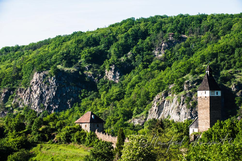 mittelalterliche Burg Hardegg über der Stadt Hardegg