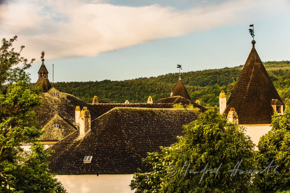 Schloss Kobersdorf und Hügel der Buckligen Welt